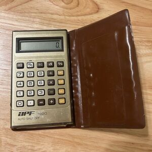 1920 Gold and Brown Calculator